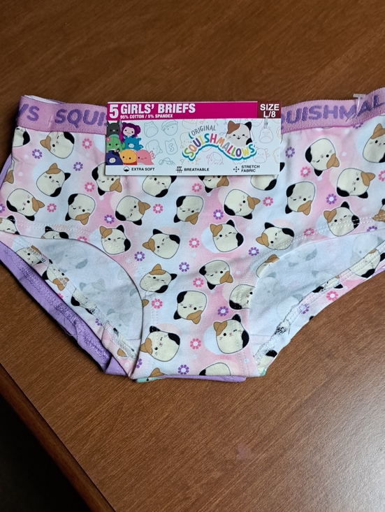 Squishmallows Other - Squishmallows Girls' Print Briefs - 5 Pack Size L8